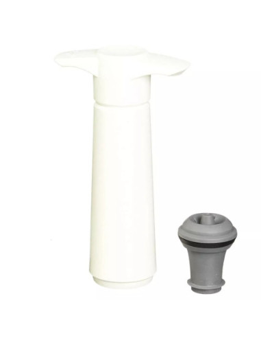 BOMBA AL VACIO VACU VIN 1 TAPON PARA CONSEVAR VINO COLOR BLANCO