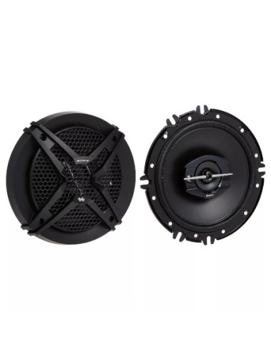 PARLANTE SONY COAXIALES 3 VIAS 2PCS DE 16X16CM 270W CON WOOFER DE CONO PARA CARRO NEGRO
